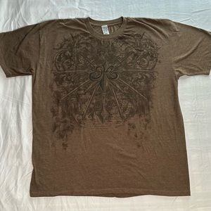 2000s Affliction Brown T-Shirt